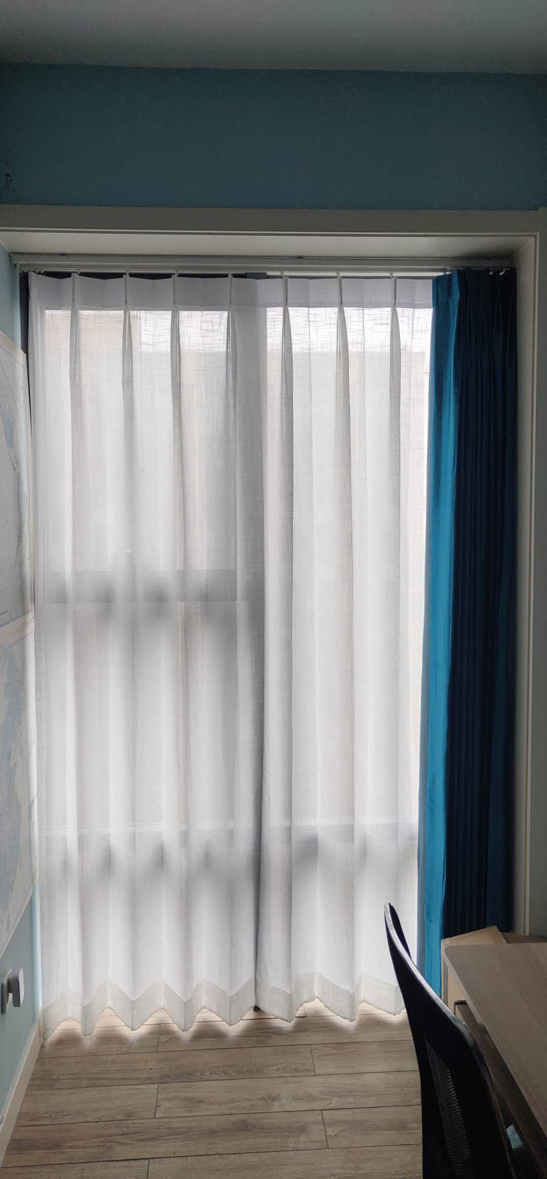 北京家庭公寓客厅卧室窗帘定制